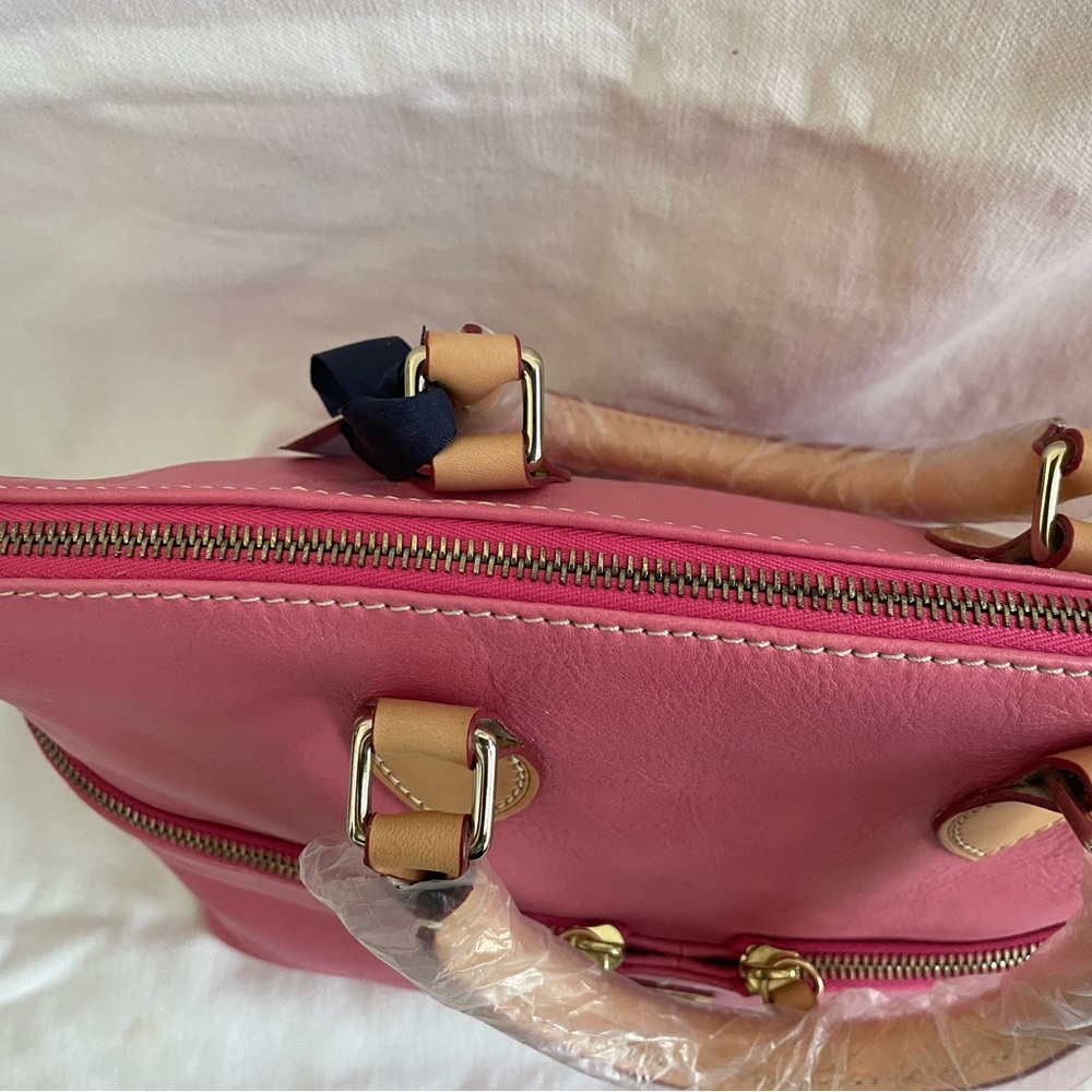Dooney & Bourke Hot Pink Satchel - Picture 4 of 7